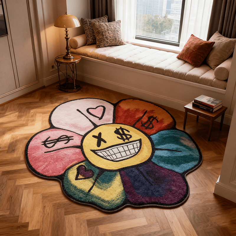 Home Decor Dopamine - Tapis de chambre créatif VIKAMA Color