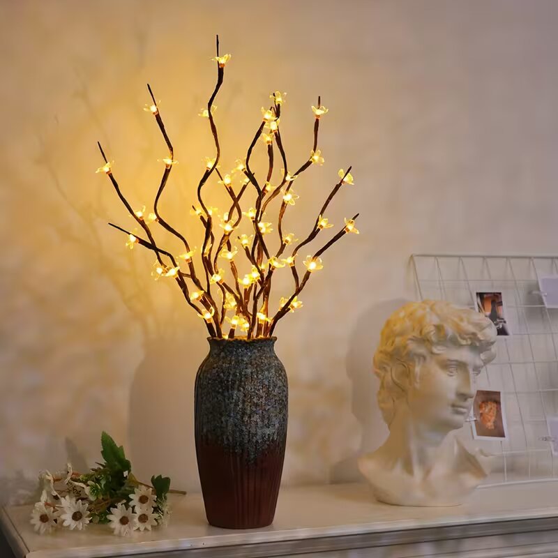 Home Decor Light - Lampes de branche d'arbre à fleurs