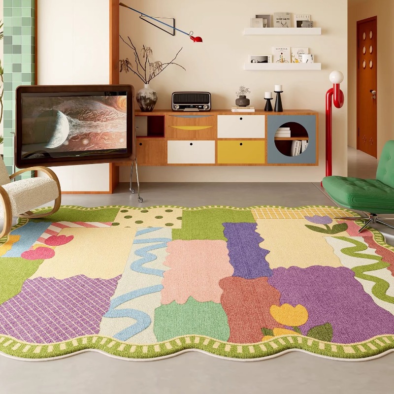 Home Decor Dopamine - Tapis de salon abstrait motif Dopamine,