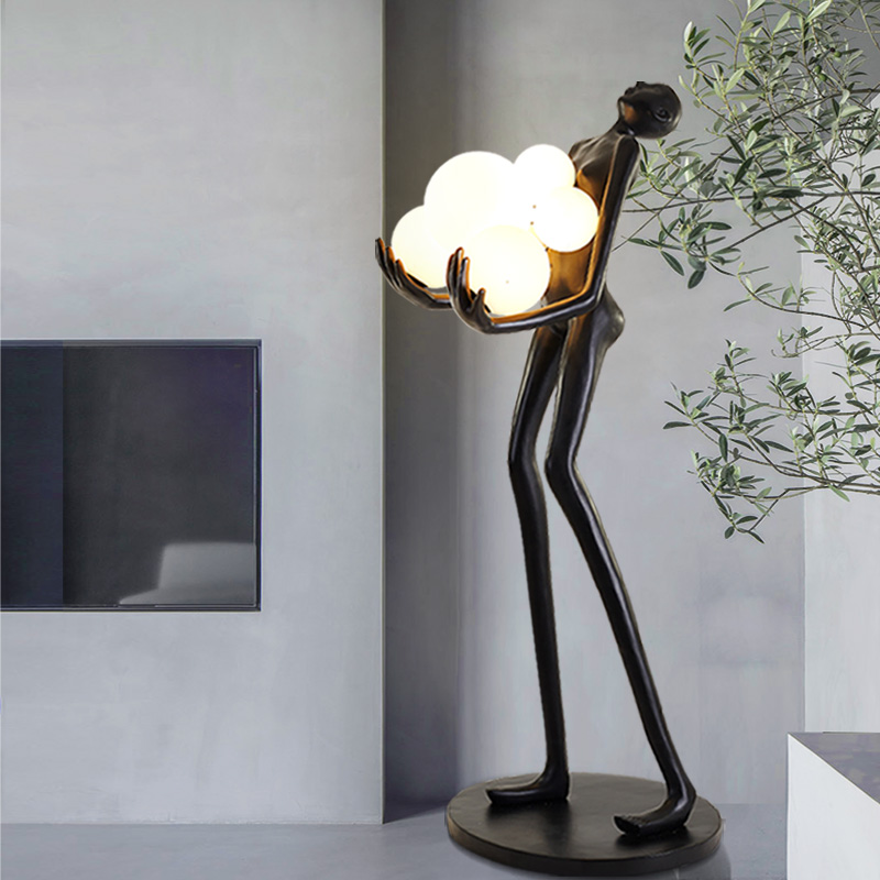 Home Decor Exhibition - Sculpture d'art humanoïde moderne, lampe de