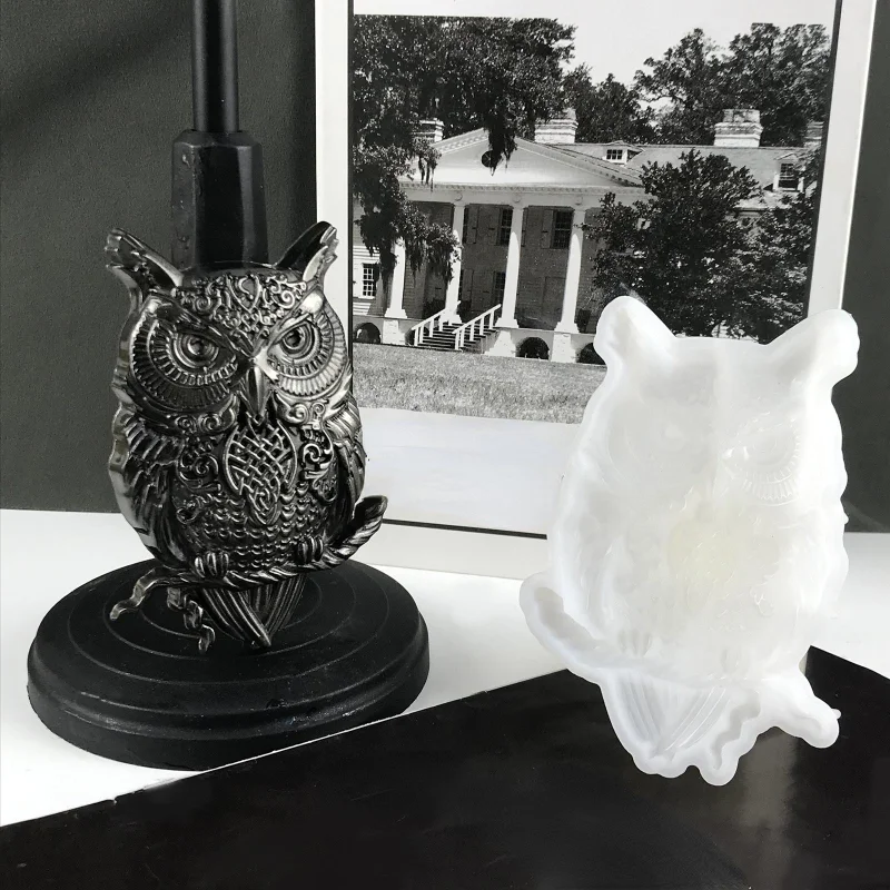 Home Decor Wall Molding - Ornements de hibou créatifs, moule en