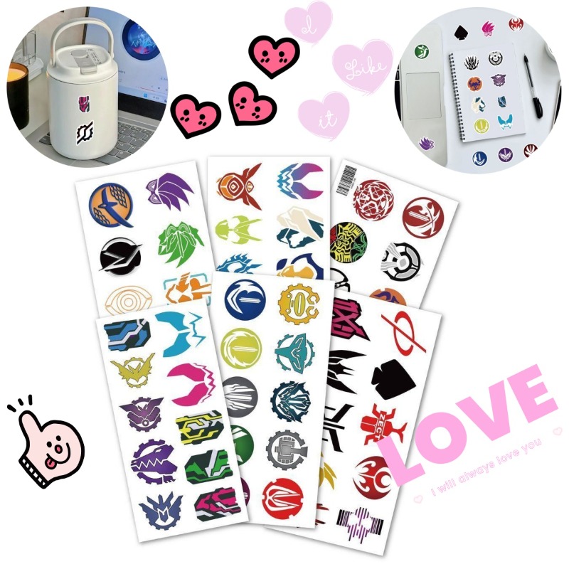 Home Decor Tv - 60 feuilles d'autocollants créatifs avec logo