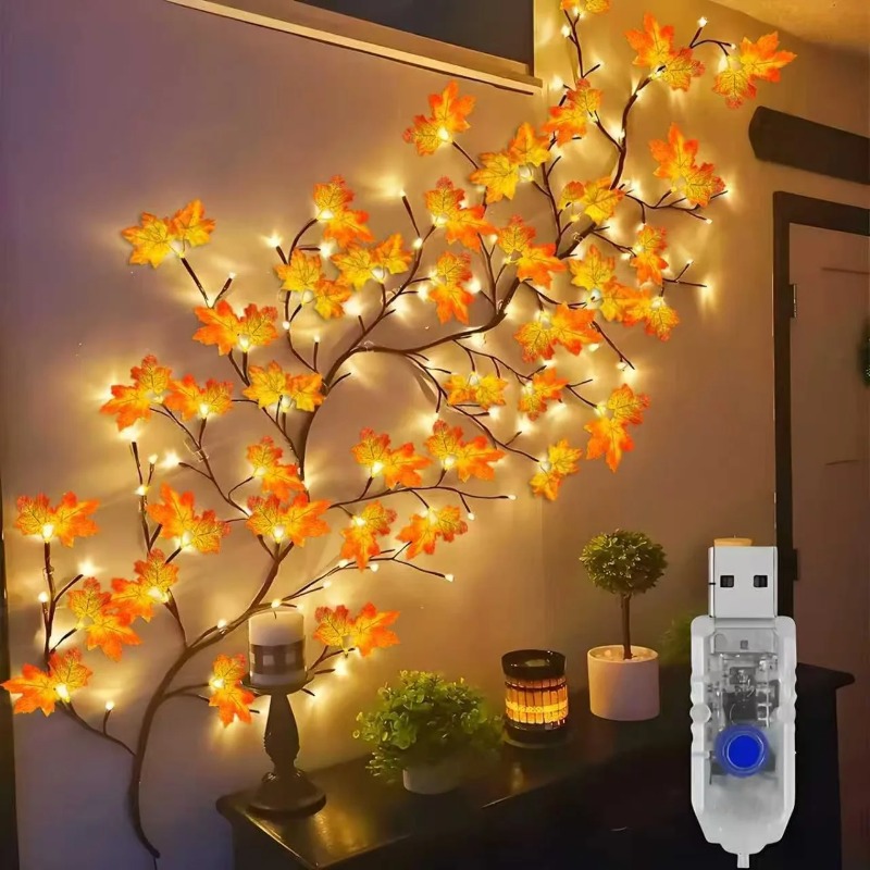 Pendentif feuille d'érable et  - Home Decor Light avis et prix