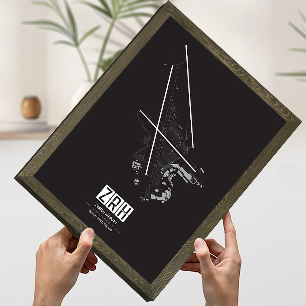 Affiche imprimée de carte d'aé - Home Decor Zurich avis et prix