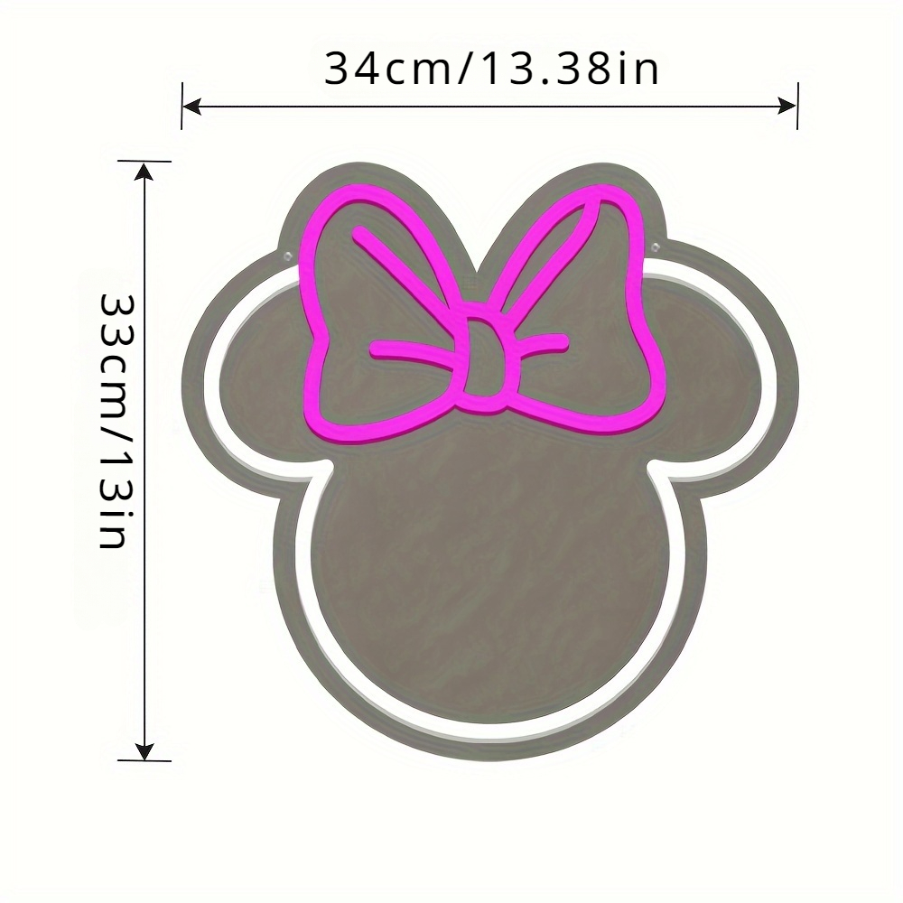 Enseigne néon LED Disney Minni - Home Decor Etsy avis et prix