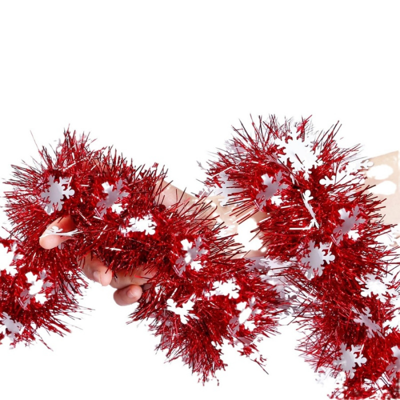 Guirlande rouge flocon de neig - Home Decor Store avis et prix