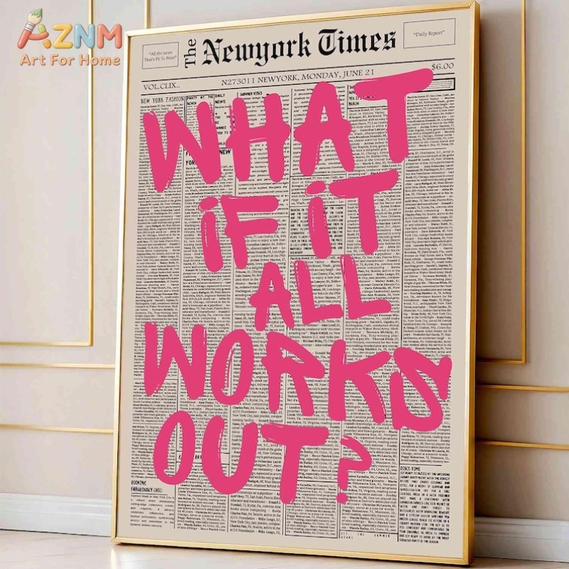 AZNM What If It All Works Out, - Home Decor Quotes avis et prix