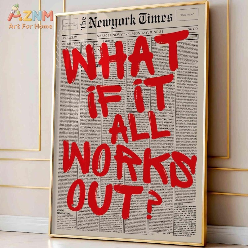 AZNM What If It All Works Out, - Home Decor Quotes avis et prix