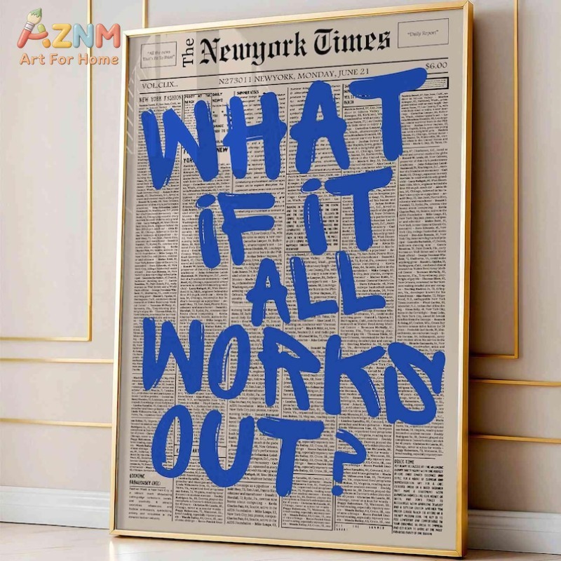 AZNM What If It All Works Out, - Home Decor Quotes avis et prix