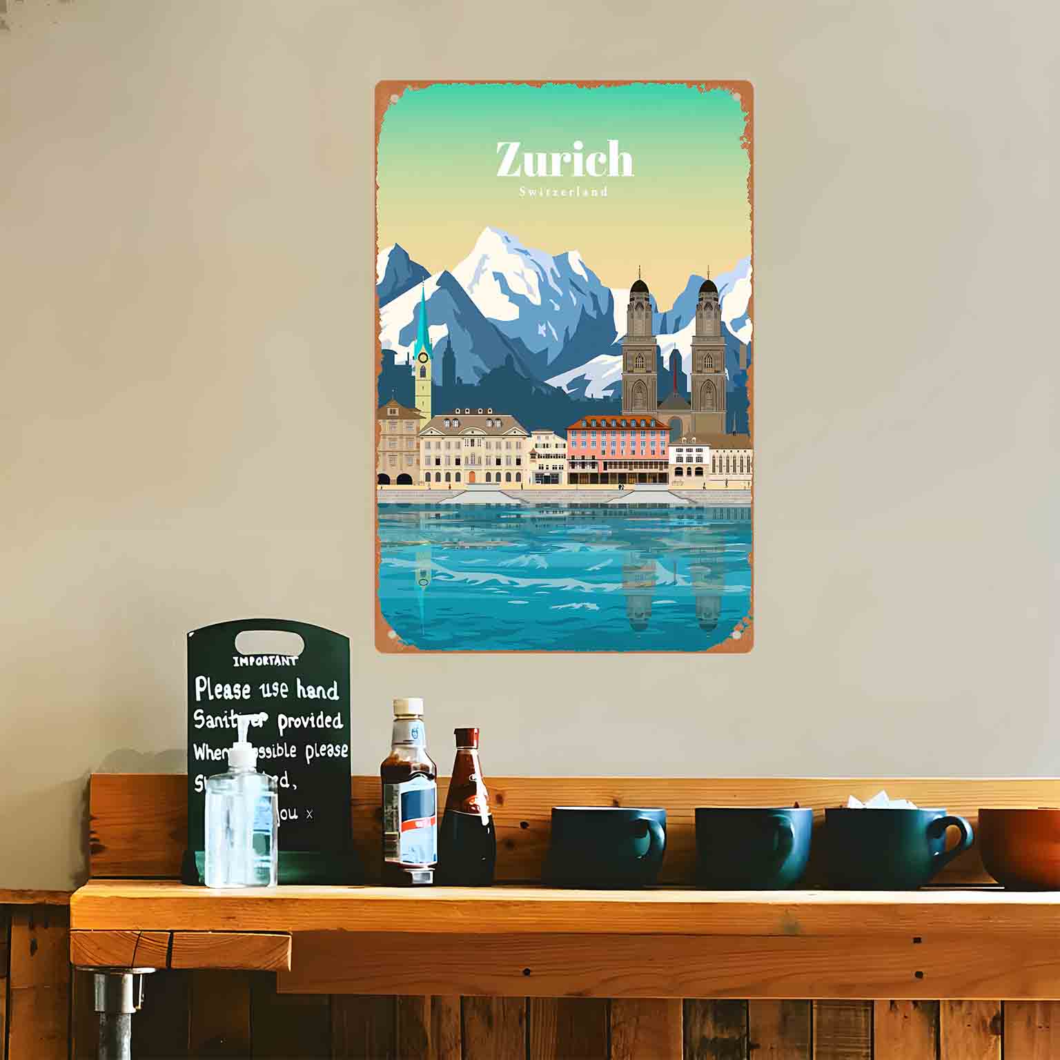 Panneau mural en métal 2D plat - Home Decor Zurich avis et prix
