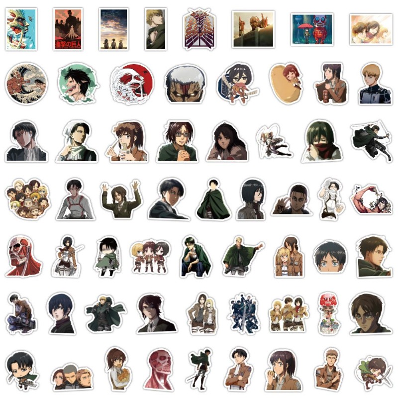60 autocollants anime Attack o - Home Decor Tv avis et prix
