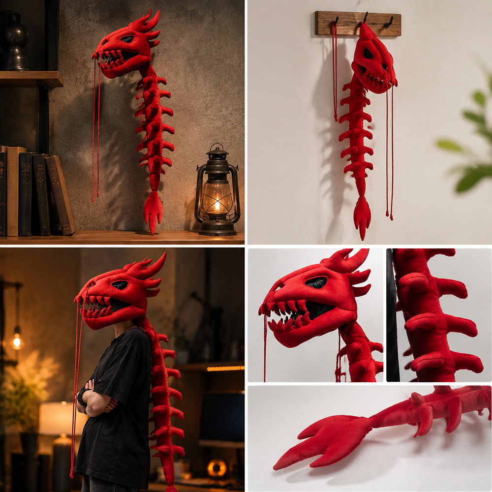 Masque de tête de dinosaure en - Home Decor Wall Molding avis et prix