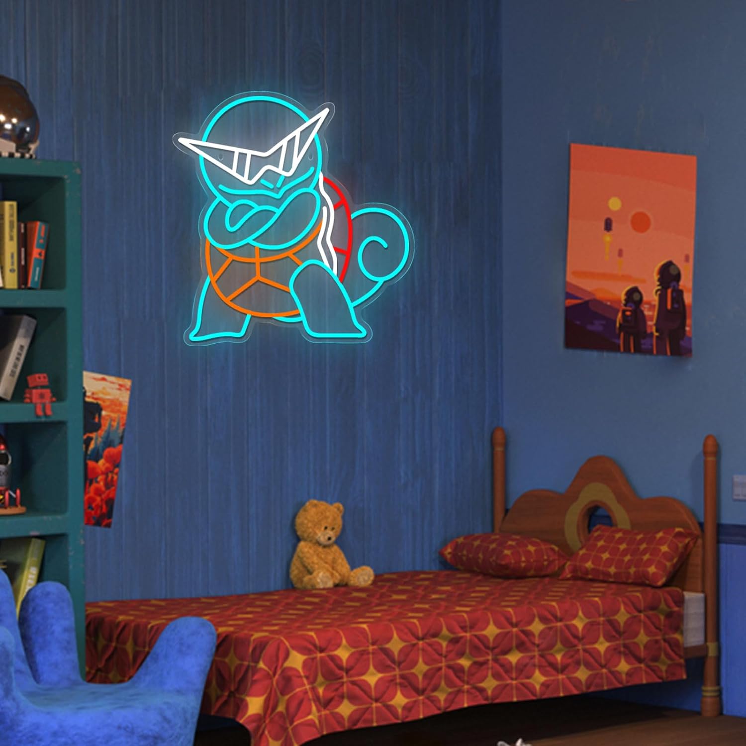 Enseigne néon LED Pokemon Squi - Home Decor Etsy avis et prix
