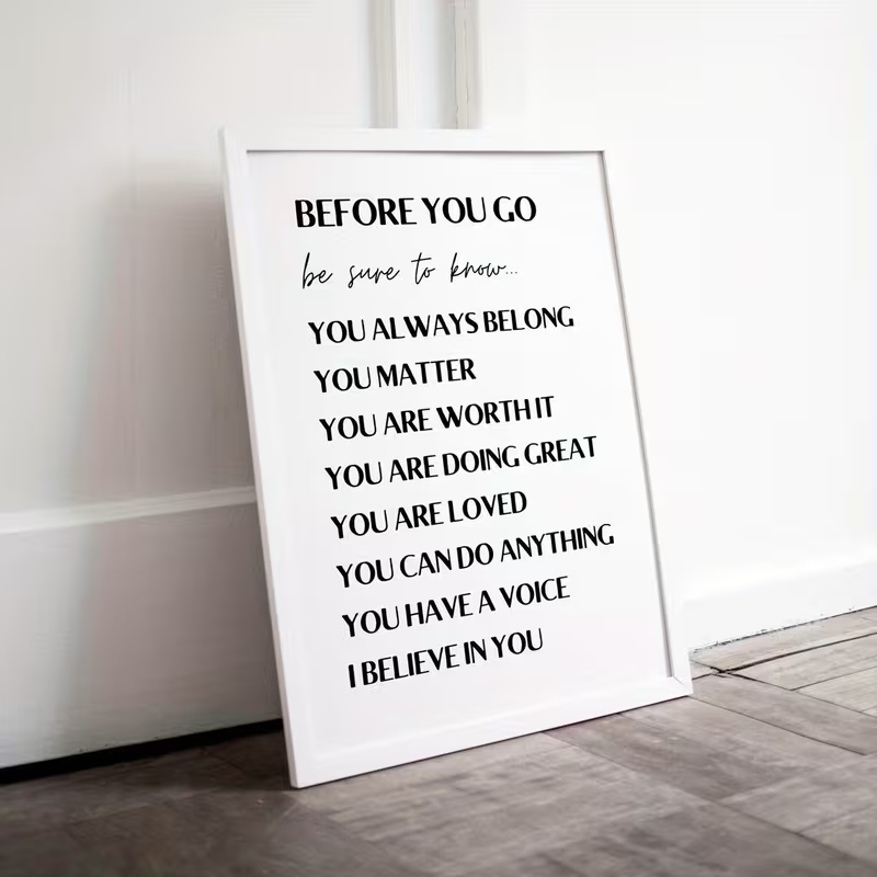 Impression sur toile de citati - Home Decor Quotes avis et prix