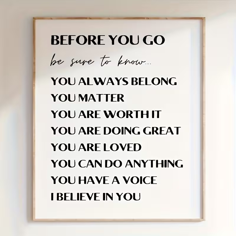 Impression sur toile de citati - Home Decor Quotes avis et prix