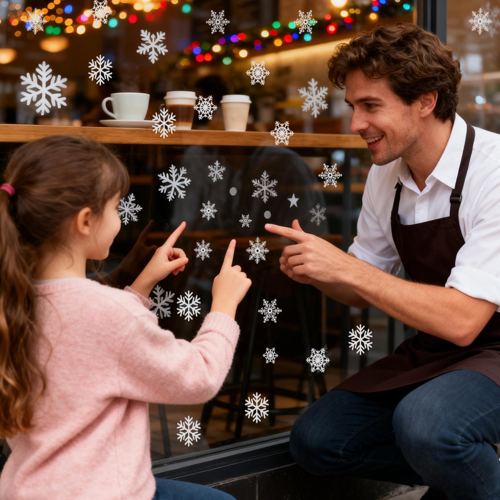 Flocon de neige fenêtre s'accr - Home Decor Store avis et prix