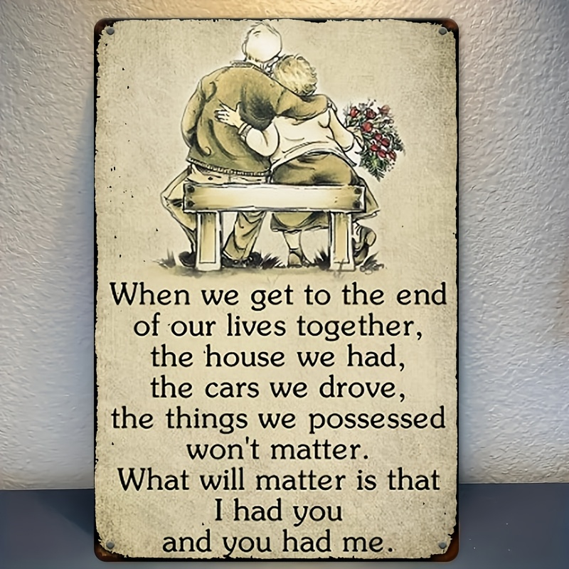Panneau d'affiche en métal de  - Home Decor Quotes avis et prix